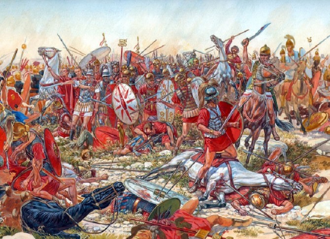 Representação da Batalha de Cannae