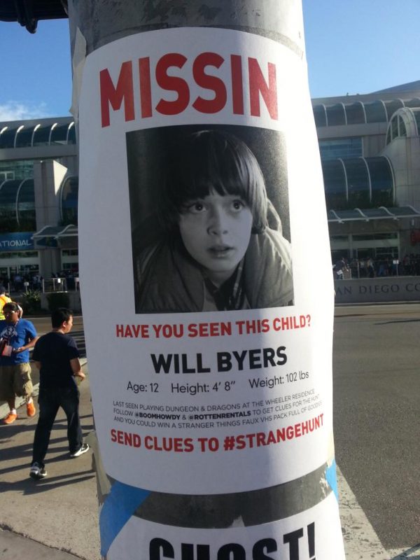 Stranger Things  Will está desaparecido na Comic-Con 2016