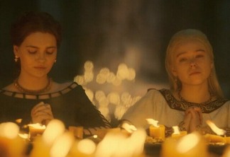 Alicent Hightower e Rhaenyra Targaryen em A Casa do Dragão
