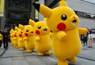 Festival de Pikachus em Yokohama, no Japão