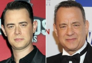 O filho Colin Hanks e o pai Tom Hanks.