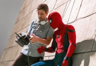 Jon Watts no set de Homem-Aranha: De Volta ao Lar