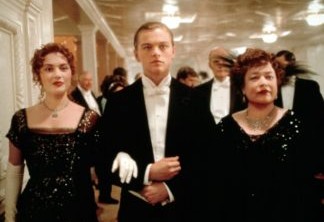 Kate Winslet, Leonardo DiCaprio e Kathy Bates em Titanic