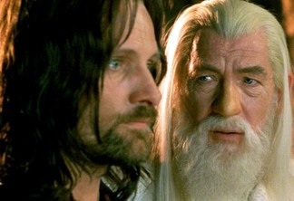 Aragorn e Gandalf em O Senhor dos Anéis