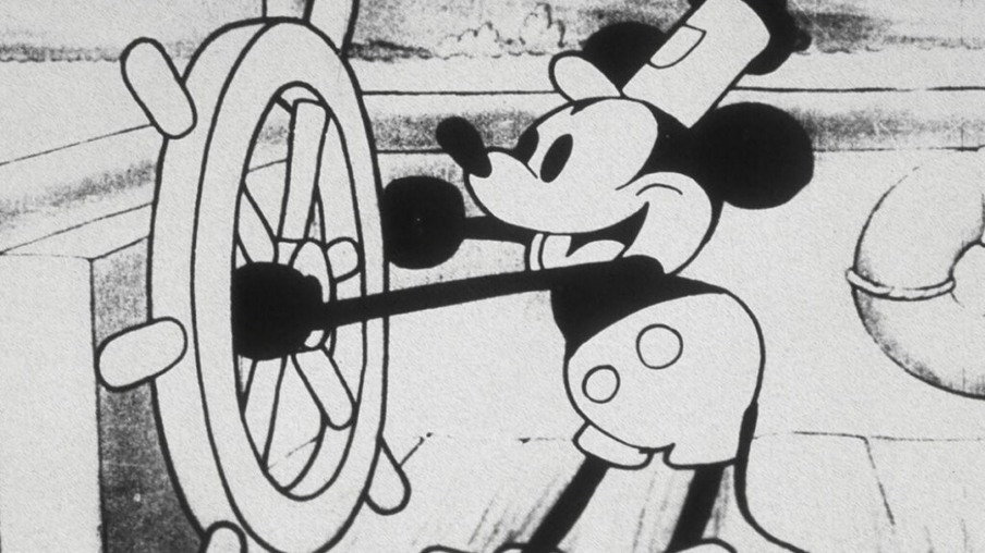 Mickey em Steamboat Willie