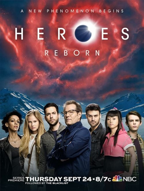 Heroes Reborn poster elenco
