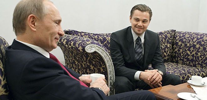 Leonardo DiCaprio e Putin