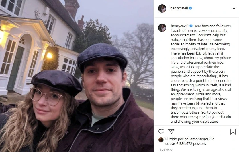 Pagina Nerddica on X: O Jornal Daily Mail acabou de postar fotos do ator Henry  Cavill passeando por Londres com sua nova namorada, ainda não se sabe quem  é a moça.  /