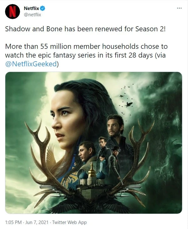 Shadow & Bone e 4 outros programas da Netflix cancelados
