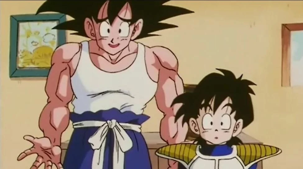 Em Dragon Ball Z, Chi Chi teve dois filhos com Goku : Gohan e