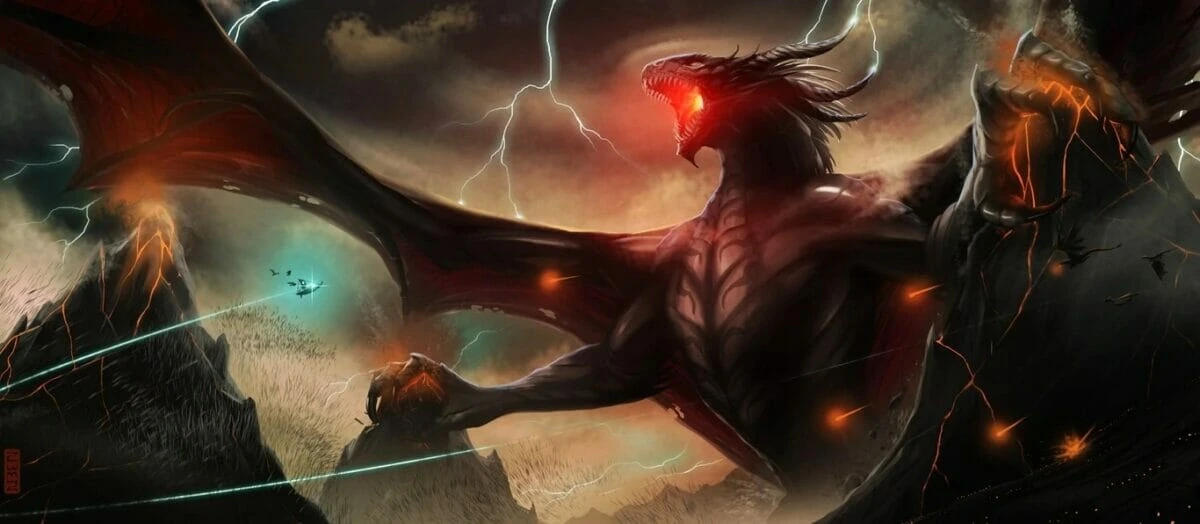 Lord Sauron - Comparações entre os dragões da Terra-Média