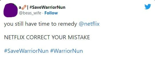 Cancelada pela Netflix série Warrior Nun é salva por campanha dos fãs