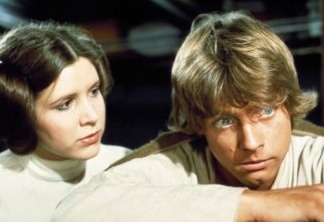 Carrie Fisher e Mark Hamill na trilogia clássica de Star Wars.