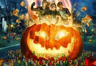 Goosebumps 2: Halloween Assombrado une monstros com elenco em pôster nacional