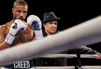 Creed e Rocky Balboa no ringue no pôster do filme derivado