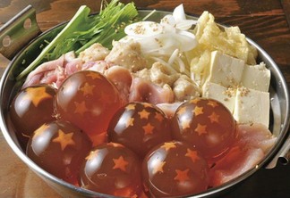 Dragon Balls são servidos em restaurante japonês