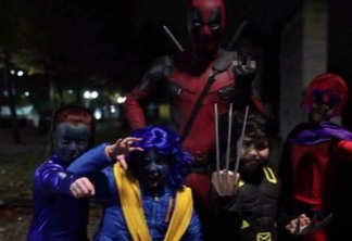 Ryan Reynolds passou Halloween de Deadpool e com os X-Men; veja vídeo