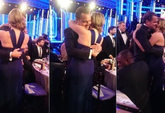 Astros de Titanic, Kate Winslet e Leonardo DiCaprio se encontram no Globo de Ouro