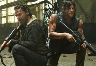 Rick e Daryl em The Walking Dead