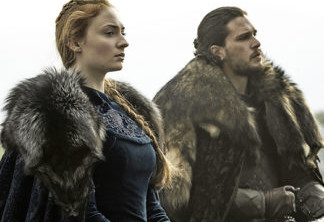 Sophie Turner e Kit Harrington em Game of Thrones 