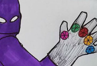 Thanos: "homem roxo na cadeira flutuante"