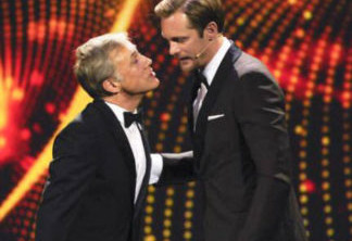 Christoph Waltz já havia tentado beijar Alexander Skarsgard em uma premiação europeia