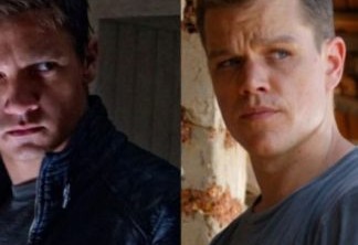 Jeremy Renner como Aaron Cross; Matt Damon como Jason Bourne
