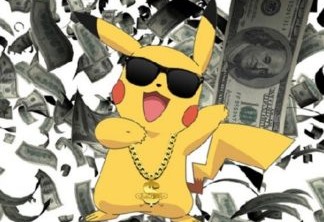 Pikachu contando seus dólares