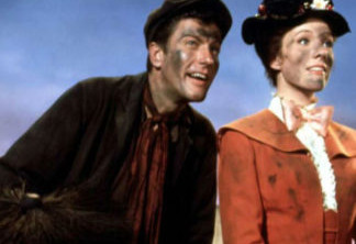 Dick Van Dyke e Julie Andews em Mary Poppins