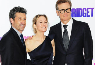 Patrick Dempsey, Renée Zellweger e Colin Firth na estreia de O Bebê de Bridget Jones