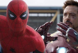 Homem-Aranha (Tom Holland) e Homem de Ferro (Robert Downey Jr)