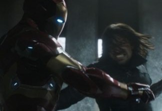 Homem de Ferro vs. Soldado Invernal no filme Capitão América: Guerra Civil