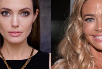 Angelina Jolie (esquerda) e Denise Richards (direita)