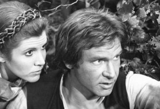 Carrie Fisher e Harrison Ford em Star Wars