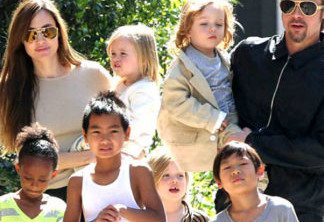 Angelina Jolie, Brad Pitt e os filhos