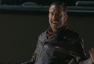 Jeffrey Dean Morgan como o vilão Negan em The Walking Dead
