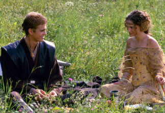 Hayden Christensen e Natalie Portman em Star Wars
