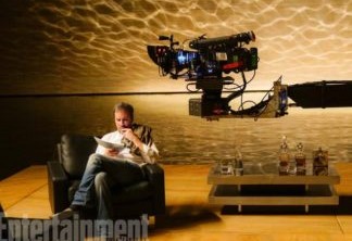 O diretor Denis Villeneuve no set de Blade Runner 2049.