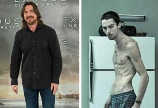 CHRISTIAN BALE – O ator perdeu 30kg para o filme O Operário, de 2004. Logo após, interpretou o forte e musculoso Bruce Wayne, em Batman Begins de 2005.
