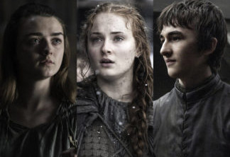 Arya, Sansa e Bran Stark