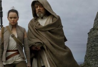 Rey e Luke em Os Últimos Jedi