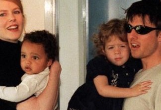 Nicole e Cruise com os dois filhos