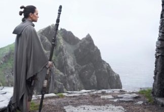 Rey e Luke em Star Wars: Os Últimos Jedi