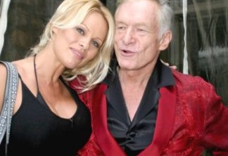 Hugh com Pamela Anderson