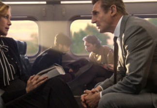 Vera Farmiga e Liam Neeson em O Passageiro