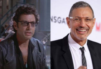Jeff Goldblum em Jurassic Park (1993) e agora.