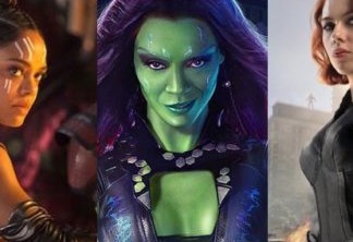 Tessa Thompson, Zoe Saldana e Scarlett Johansson, três das mulheres mais poderosas da Marvel
