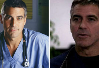 George Clooney em 1999 e 2009