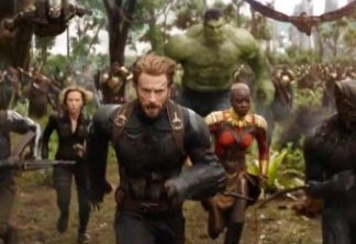 14) Um dos momentos finais do trailer reúne Capitão América, Viúva Negra, Soldado Invernal, Pantera Negra, Hulk e Máquina de Combate em Wakanda, onde uma grande batalha deve acontecer.
