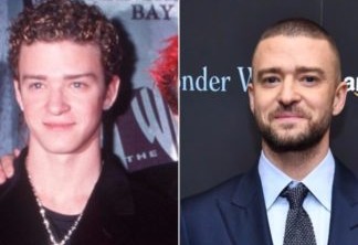 Justin Timberlake na época do *NSYNC e hoje em dia